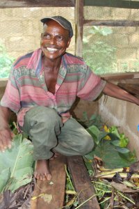 Alternative livelihoods – snail farmer at Afi